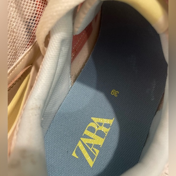 New Zara COMBINED ATHLETIC SNEAKERS, Women Size 39 US 8 color Multi Trainers - Picture 10 of 16